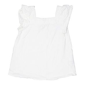 ZARA Short Sleeve White Blouse